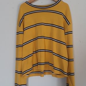 Long Sleeve Top Shop Striped  Womens Knit Shirt. Size 8